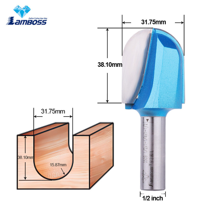 Купить Lamboss Dovetail Router Bit Деревообработка Длинное лезвие Круглый нос Круглый резьбовые кусочки online manufacture